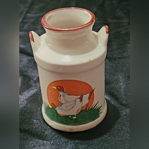 Vintage Ceramic Mini "Milk Jug"~Ducks~Utensil Holder~Vase~Farmhouse